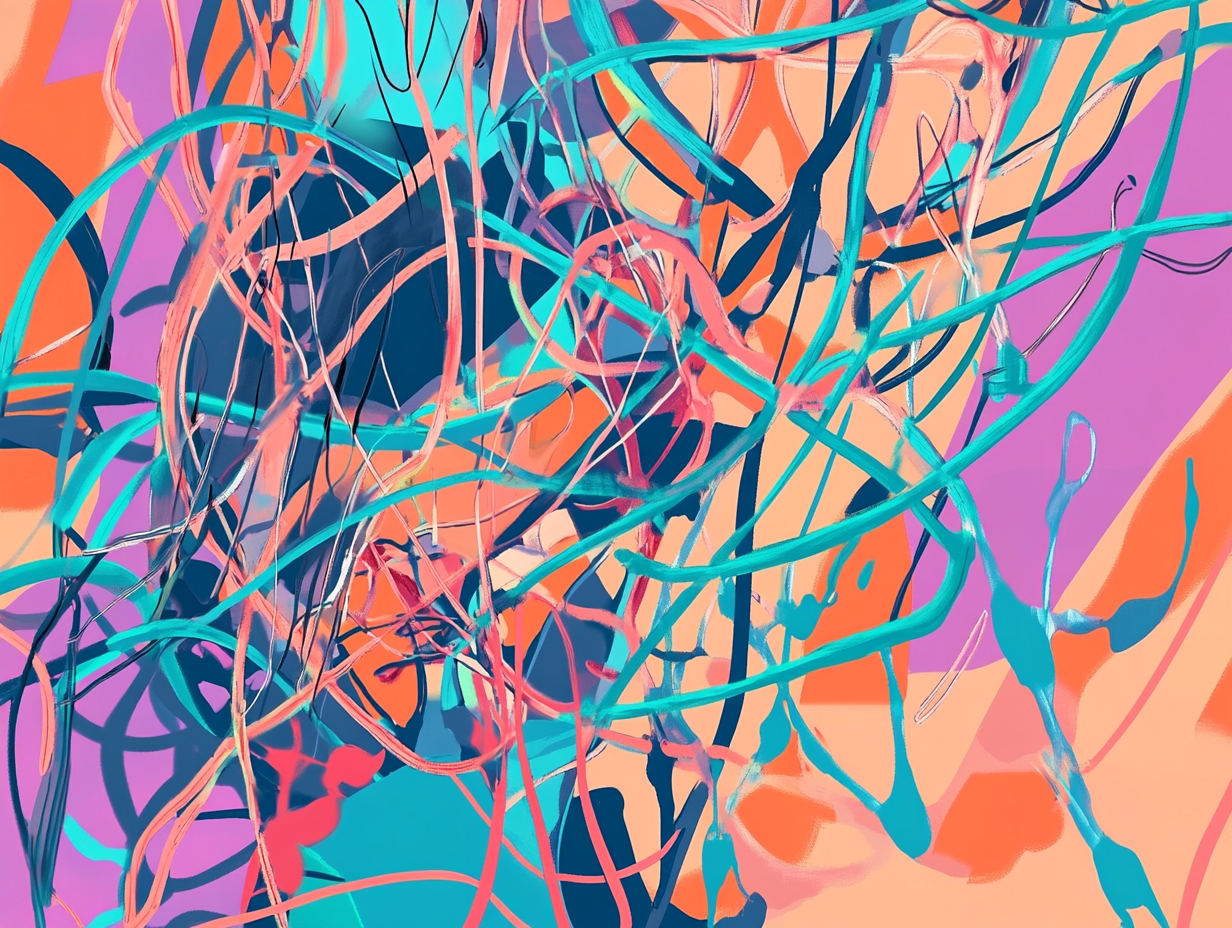Chaotic neural network visualization