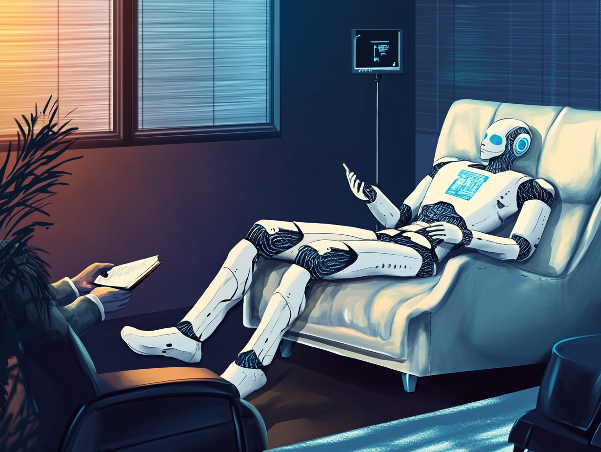 Robot in therapy session